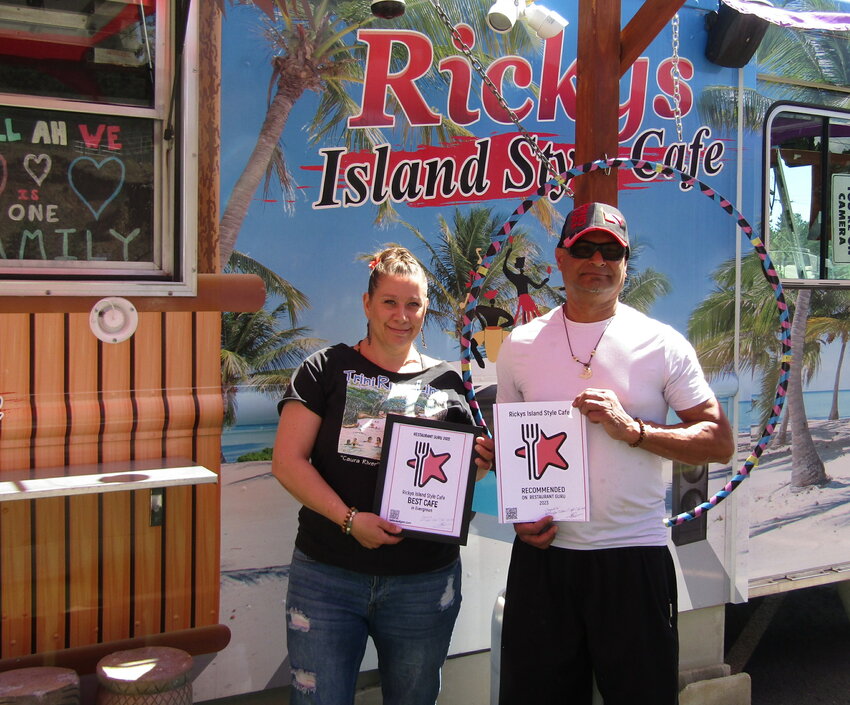 Ricky and Kelly Seepaul, owners of Ricky’s Island Style Café, have received Restaurant Guru awards.